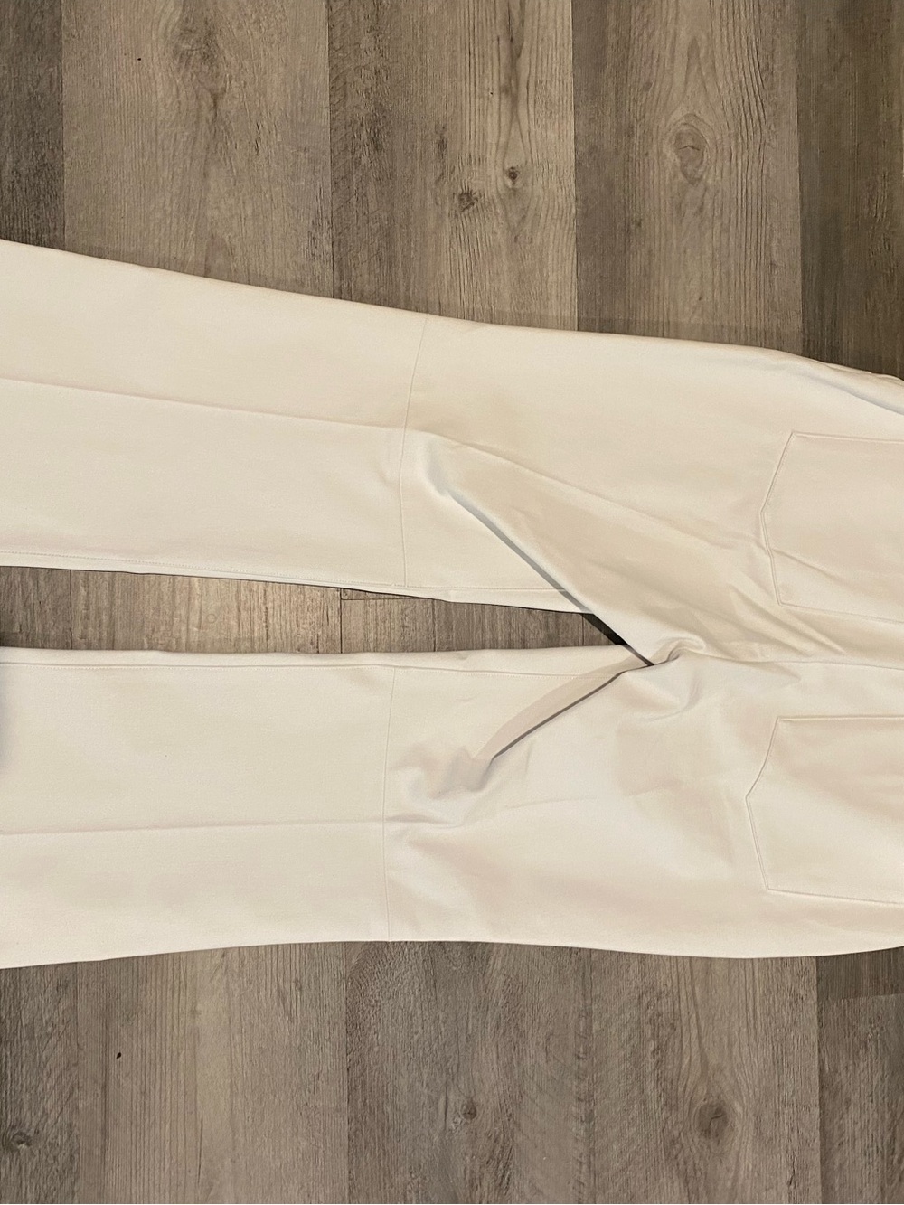Crisp Cream High-Waist Straight Leg Pants